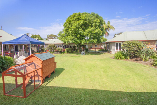 Central Courtyard at Feros Village Byron Bay